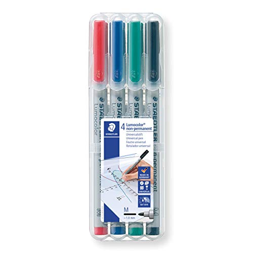 Marcador STAEDTLER LUMOCOLOR (Multicor) Staedtler - Marcadores e marcadores de texto - multicor, preto, azul, vermelho, amarelo