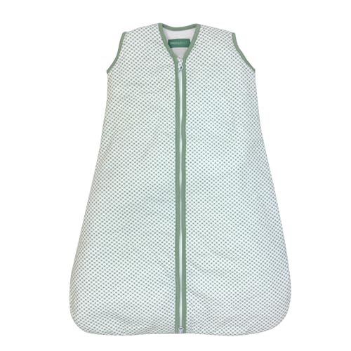 Saco de Dormir MOLIS&CO Vichy Green (Algodão - Bege - 95 cm) molis & co - Roupa de dormir para bebês e crianças pequenas - algodão, cremalheira dupla, 1,2 kg, 95x125x25 cm