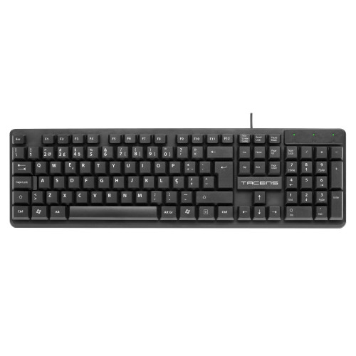 Teclado TACENS Ak0Pt (Com Cabo - Layout Português) Tacens - Teclados - com cabo, layout português, compatível windows, mac e linux