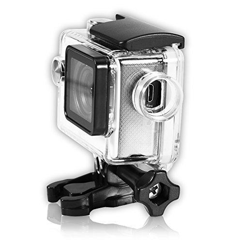 Capa Impermeável para Action Cam SJCAM Waterproof Case (SJ-4000 - Preto) Diyeeni - Peças e acessórios para câmeras - impermeável, waterproof, ABS sintéticos, preto