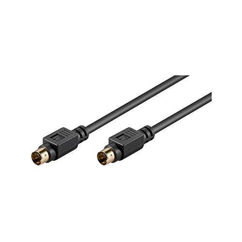 Cabo de Vídeo GOOBAY (S-Vídeo - S-Vídeo - 5 m - Preto) Wentronic - Cabos de áudio e vídeo - 5 m, masculino, s-vhs, preto