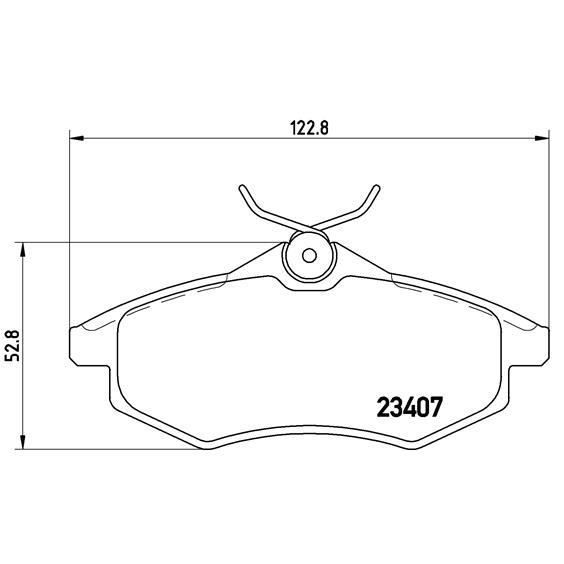 Pastilha de Travão Brembo P61074 | Preto (Acessórios para Automóveis) BREMBO - Sistema de freios de veículos motorizados - pastilha, travão, brembo, p61074, preto