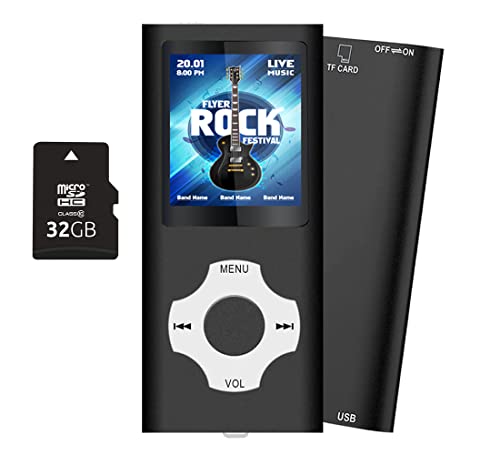 Leitor MP4 X-Media 32GB (Preto - 32 GB) Tabmart - Áudio - 32 GB, mp3, flac, WMA, rádio FM