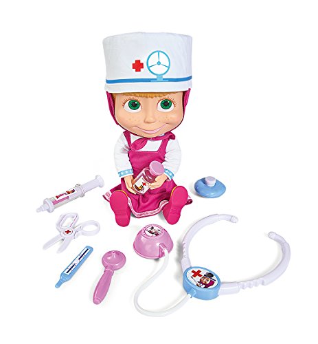 Boneca SIMBA TOYS Masha & Michka - Masha Doctora (Idade Mínima Recomendada: 3 anos) SIMBA - Bonecas - boneca, simba toys, masha & michka, masha doctora, idade mínima recomendada