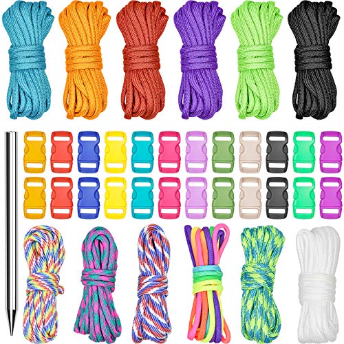 Corda de Paracord com Ganchos INNTEK (12 peças) Inntek - Materiais de arte e artesanato - paracord, ganchos, 12 peças, 1 metro, poliéster