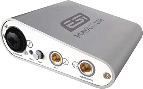Adaptador de Áudio ESI Maya 22 USB Interface Audio ESI - Componentes de áudio - usb, pci, 4 portas, preto