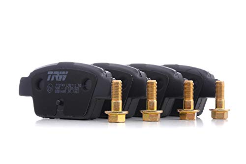 Pastilhas de Travão FIAT Multiplus/Panda/STYLO (2002 -) TRW - Sistema de freios de veículos motorizados - preto, 2 peças, compatível Fiat