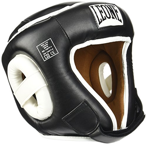 Capacete Leone Combat para Homem (Tamanho Único) Alpexe - Capacetes de boxe e artes marciais - proteção, alta densidade, velcro, unisex
