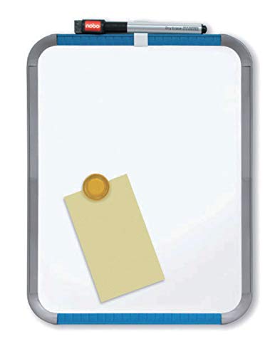Quadro de Notas NOBO Slimline (22x28cm - Magnético: Sim) Nobo - Quadros brancos de apagar a seco - 22x28cm, magnético, azul, cinzento, branco