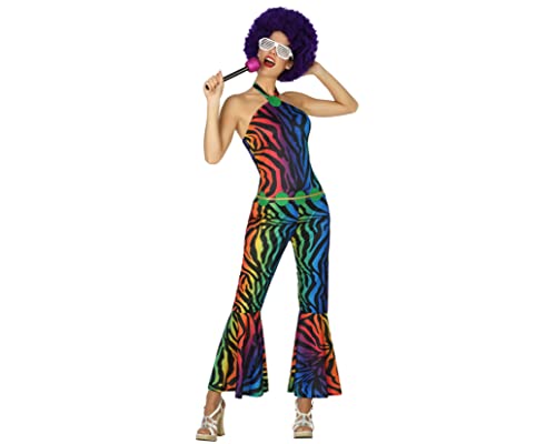 Fato de Mulher DISFRAZZES Disco com Estampado Multicor (Tam: M-L) ATOSA - Brincadeira de faz de conta - fato, mulher, disco, estampado, multicor