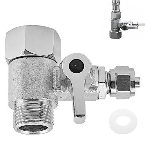 Adaptador de vaso de rosas 1/4 polegada para 3/8 polegada, 3 vias APRRMLIZW - Acessórios e válvulas para mangueira de jardim - latão, 1/4 polegada, 3/8 polegada, multi-vias