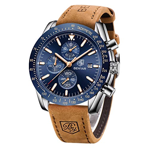 Relógio Desportivo BENYAR Watch (Aço Inoxidável - Preto) BY BENYAR - Relógios - aço inoxidável, preto, azul, resistente à água