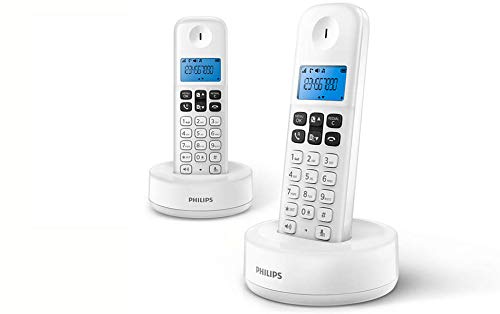 Telefone Philips D1612W/34 | Branco (Telefone Sem Fio) Philips - Telefonia - telefone sem fio, branco
