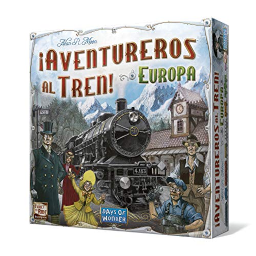 Jogo de tabuleiro ASMODEE Aventureros al tren! Europa (8 anos) Asmodee - Jogos de tabuleiro - tabuleiro, 8 anos, construção, rotas ferroviárias