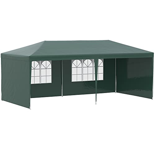 Tenda para Jardim Outsunny | 585 x 295 x 255 cm - Verde Outsunny - Toldos e gazebos - tenda, jardim, verde, 585x295x255cm