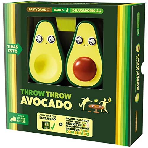 Jogo de tabuleiro ASMODEE Throw Throw Avocado (7 anos) Asmodee - Jogos - 7 anos, cartas, aguacate, balão prisioneiro