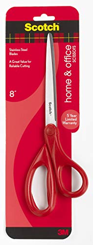 Tesoura de Corte Universal SCOTCH® Vermelho (20cm) Scotch - Tesouras de artesanato e escritório - tesoura, corte universal, scotch vermelho, lâmina inox, 20cm