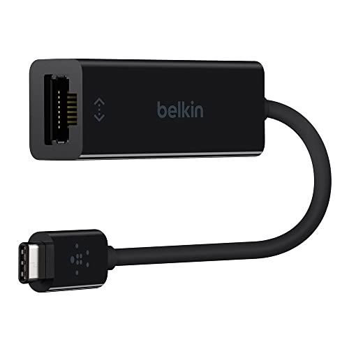 Adaptador BELKIN F7U088BTBLK (USB-C - Preto) Belkin - Placas e adaptadores de rede - usb-c, rj-45, gigabit ethernet, plug & play
