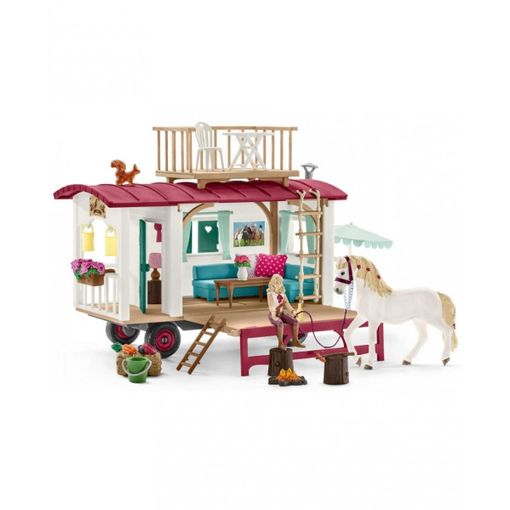 Figuras de Brincar SCHLEICH Caravana do Clube de Cavalo Schleich - Conjuntos de brinquedos - caravana, cavalo, miniatura, imaginativo