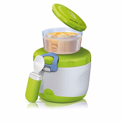 Termo de comida CHICCO System Easy Meal Chicco - Recipientes de armazenamento de alimentos - 350 ml, recipiente, colher, transportável