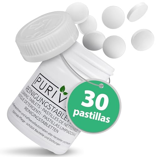 PURIVITA Pastilhas Limpeza Café (150 Unidades) Purivita - Peças de reposição para cafeteiras e máquinas de espresso - limpeza, 150 unidades, café, siemens