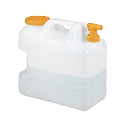 Garrafa de Montanha com Boca Estreita e Tampa Amarela 20L Relaxdays - Eletrodomésticos de cozinha - montanha, boca estreita, tampa amarela, 20L