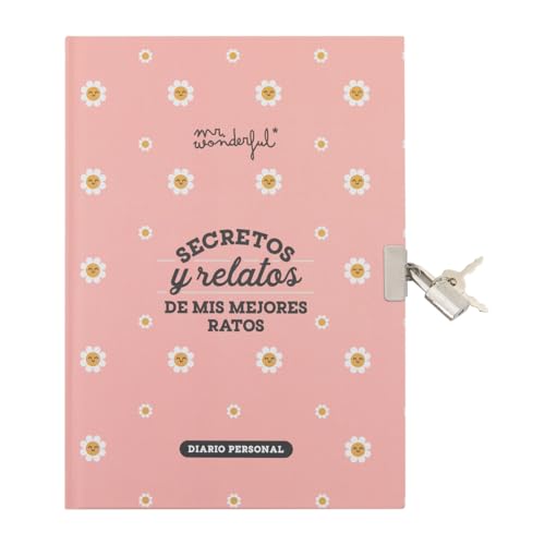 Diário com Chave MR. WONDERFUL (224 Páginas) Mr. Wonderful - Papel de impressora e copiadora - diário, chave, 224 páginas