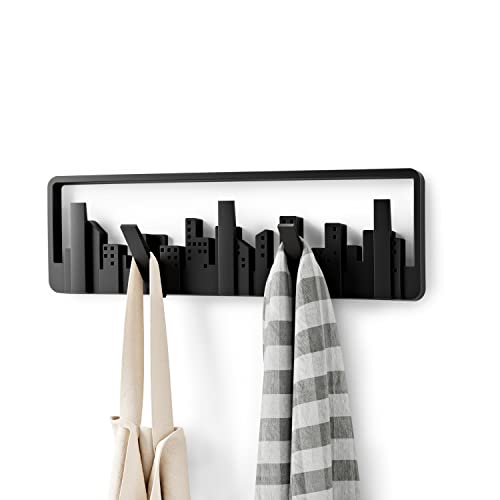 Varão para chapéus UMBRA Skyline Multi Preto Umbra - Cabides para casacos e chapéus - elegante, moderno, capacidade 5 kg, contemporâneo