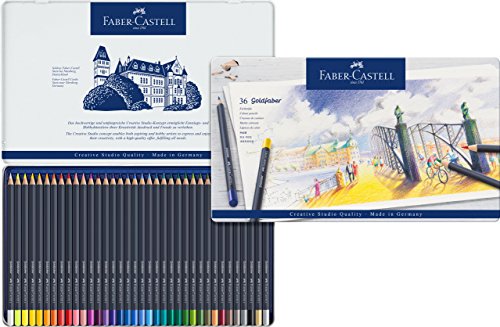 Lápis de Cor FABER CASTELL Goldfaber (Multicor) Faber-Castell - Lápis - multicor, resistente à luz, resistente à água, cores vivas