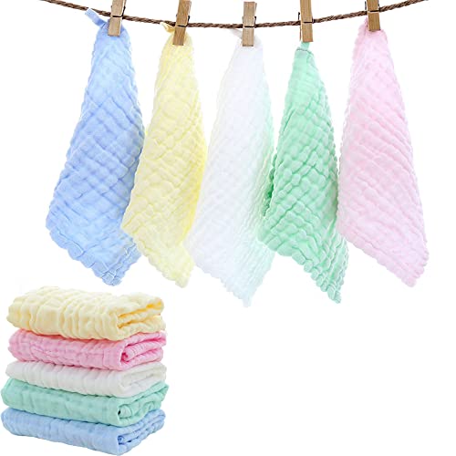 Yue Ming 5 Pcs Toalhitas Muselina Para Bebes YUEMING - Roupa de cama e cama - toalhas, muselin, bebés