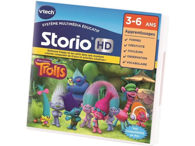 Jogo Didático VTECH Trollz (Idade Mínima Recomendada: 3 anos) VTech - Tablets - didático, vtech, trollz, preto branco