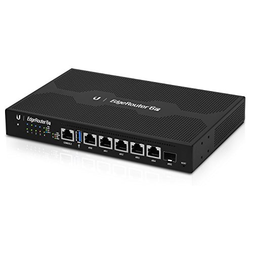 Ubiquiti EdgeRouter ER-6P router sem fios Fast Ethernet 10/100/1000 Mbit/s Ubiquiti Networks - Concentradores e comutadores - sem fios, fast ethernet, 10/100/1000 Mbit/s