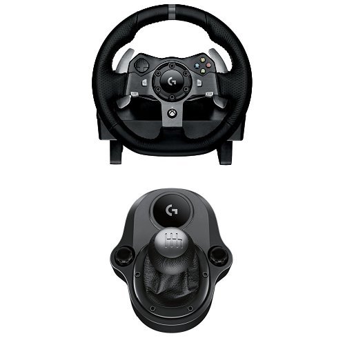 Volante + Pedais LOGITECH G920 Driving Force (Multiplataforma) Logitech - Controladores de jogo - volante, pedais, multiplataforma