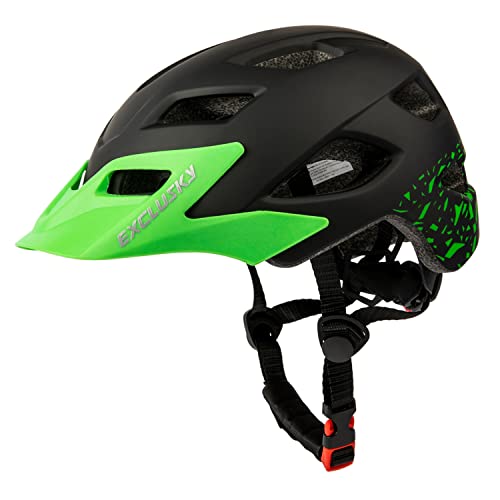 Capacete de Bicicleta EXCLUSKY Vermelho (55-57 cm) Exclusky - Capacetes de bicicleta - poliuretano, ajustável, 55-57 cm