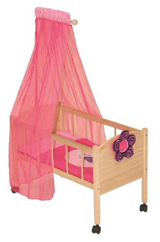 Berço de Boneca ROBA Happy Fee (Rosa - 36 x 24 x 34 cm) roba - Acessórios para bonecas e figuras de ação - berço, boneca, rosa, 36x24x34cm