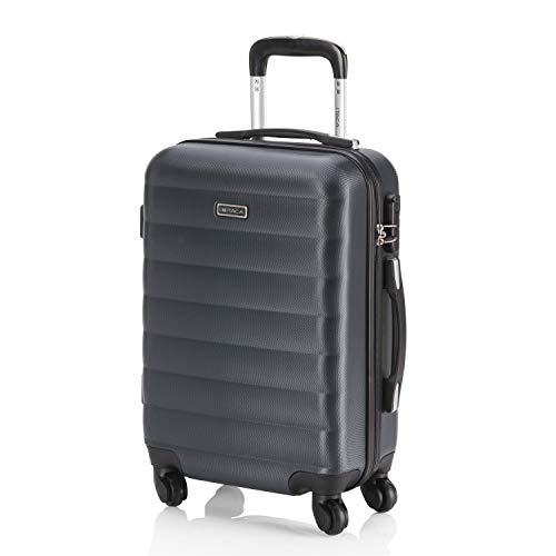 Mala de Viagem ITACA Abs Texturizado (Cabine - 35 L - Preto) ITACA - Malas - 3,5 L, preto, fecho combinado, cabine