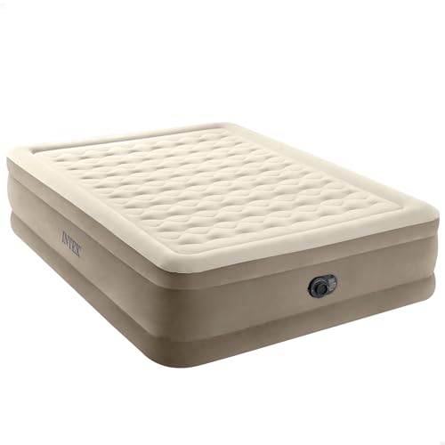 Colchão Insuflável Inox Ultra Plush com Fiber-Tech | 160x180 cm - Cinza (Cama e Leito) INTEX - Colchões de ar - insuflável, inox, ultra plush, fiber-tech, cinza