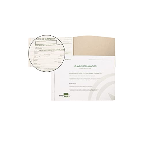 Caderno para Reclamações LIDERPAPel (A4 - 21x29.7cm) Liderpapel - Papel de impressora e copiadora - a4, 21x29.7cm, jogos originais, 100 páginas