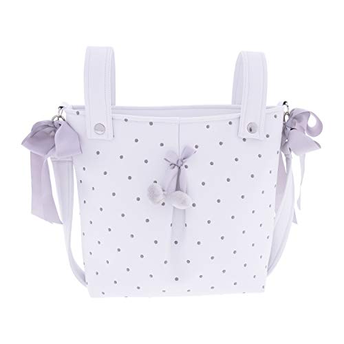 Bolsa para Carrinho de Bebé Rosy Fuentes Cinzento Rosy Fuentes - Acessórios de carrinho de bebê - bolsa, carrinho bebé, rosy fuentes, cinzento, tecido, alça transporte