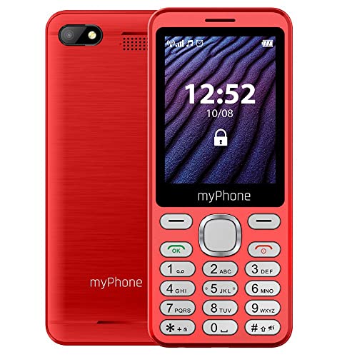 Telemóvel Sénior MYPHONE Maestro 2 Vermelho mPTech - Telemóveis - telemovel sénior, mypohone maestro 2, vermelho, grandes teclas, fácil utilização, câmara