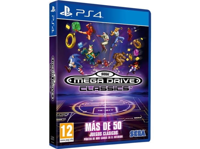 Jogo PS4 Sega Genesis Classics (Edição em Espanhol - M3) SEGA - Software de jogos de vídeo - sega genesis classics, 50 jogos, Sonic, streets of rage 2, rpg, arcade