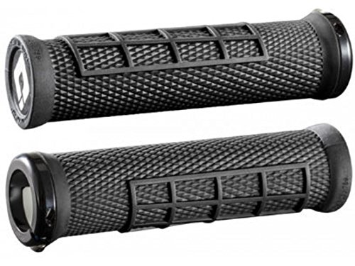 Grips de Manivela ODLO Elite Flow Lock On Odi Grips - Punhos e decoração para guiador de bicicleta - silicone, preto, 13 cm, lock on