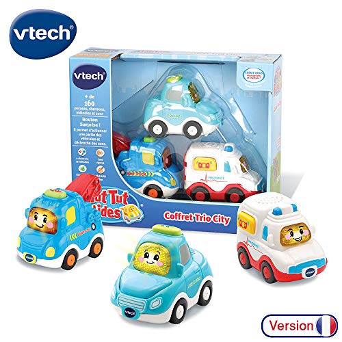 Conjunto de Brinquedos VTECH 3 Vehicles (Idade Mínima Recomendada: 1 ano) VTech - Conjuntos de brinquedos - 3 vehicles, luzes, sons, botão mágico