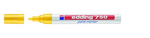 Marcador Permanente EDDING 750 Paint (Amarelo) Edding - Marcadores e marcadores de texto - tinta à base de corantes, opaco, traço 2-4 mm, escova