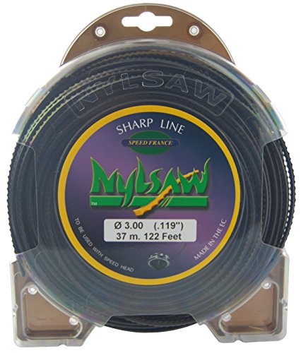 Fio de Tecido de Nylon para Tecidos GREENSTAR Nylsaw 37 M X 3.00 Mm Greenstar - Acessórios para aparadores de erva - nylon, verde, Ø 3 cm, 37 m