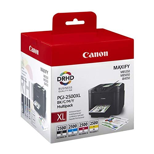 Tinteiro CANON Pgi-2500Xl 4 Unidades Original Preto Ciano Magenta Amarelo Canon - Cartuchos de toner e jato de tinta - preto, ciano, magenta, amarelo, jato de tinta