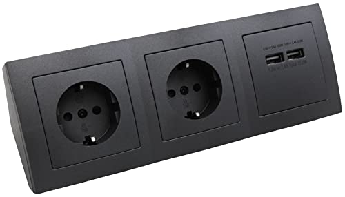 Extensão Elétrica MC POWER Flair (2 Tomadas - Tipo F) ETT - Tomadas e soquetes de energia - extensão elétrica, 2 tomas, tomada de enchimento