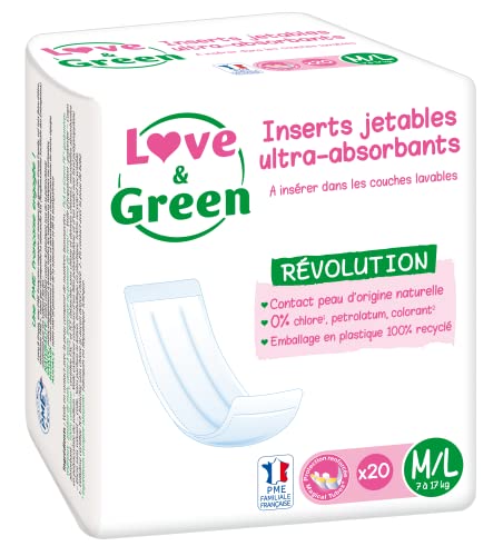 Love & Green Insertos Desechables Ecológicos Universo 20 Unidades Tallas M-L GREEN FAMILY - Banho e corpo - ecológicos, desecháveis, universo, 20 unidades