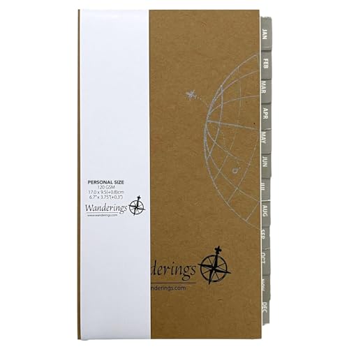 Inserto para Agendas e Planificadores de Semana 6 Anéis | 2023/24 | 95X170Mm Wanderings - Papel para fichários - 6 anéis, 2023-24, 95x170mm