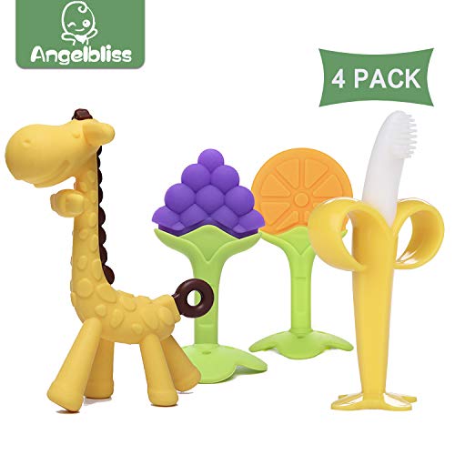 Angelbliss Conjunto de Chupetas Refrigerantes para Bebé ANGELBLISS - Cuidados com a higiene oral - conjunto, chupetas, refrigerantes, bebé
